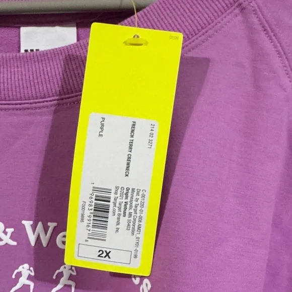 Size XXL All in motion Purple long sleeve - Picture 2 of 5